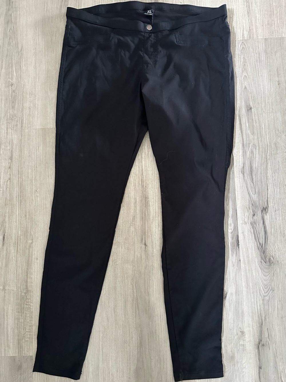 HUE Black Stretch Leggings XL